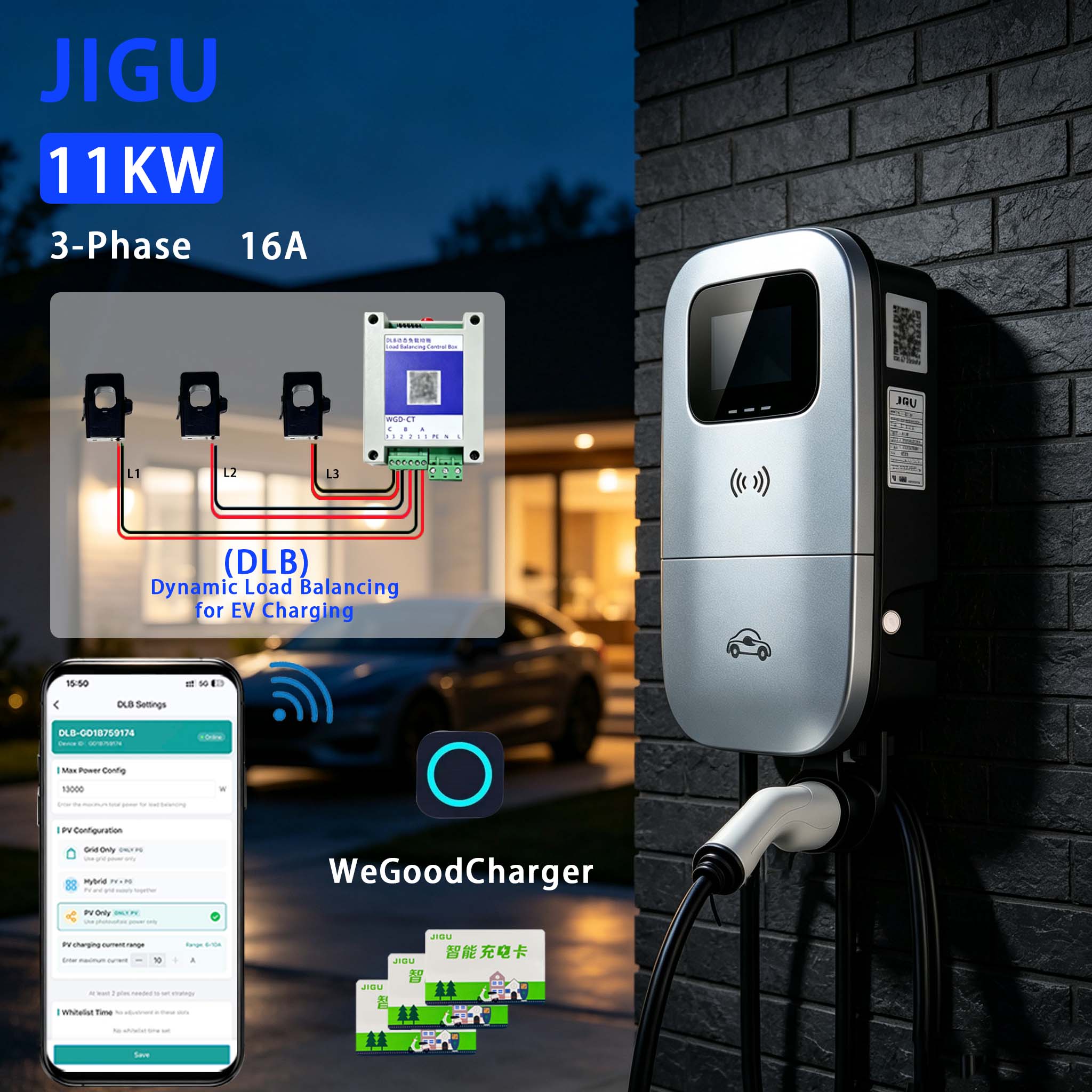 Chargeur de VE JIGU à équilibr - Wallbox Ev avis et prix